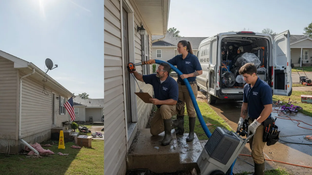 Ceiling Water Damage Restoration in Pleasant Hill, OH near me